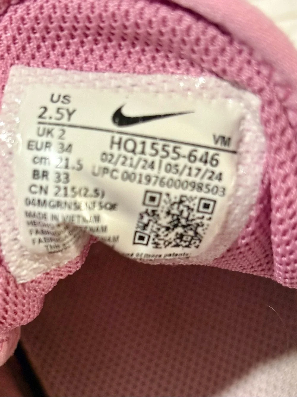 Nike Girls Air Max 270 Magic Flamingo/Pink Size 2.5Y